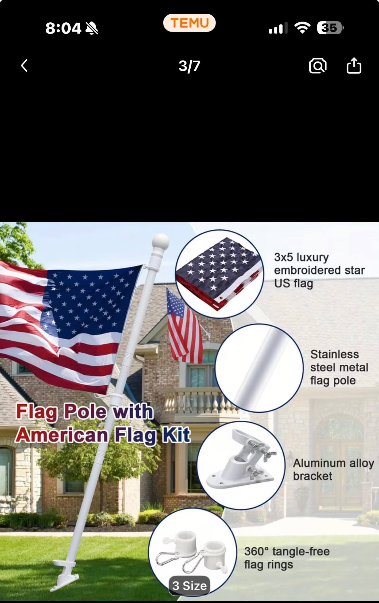 Patriot Post Flag Kit